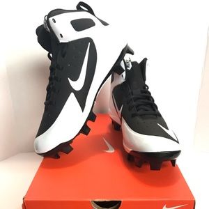 Alpha Huarache Pro Mid MCS Size 7 BLK/WHTE